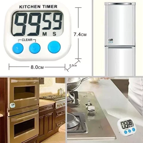 STARLIGHT- Magnetic Large Lcd Screen Digital Kitchen Timer Alarm Count Up Down