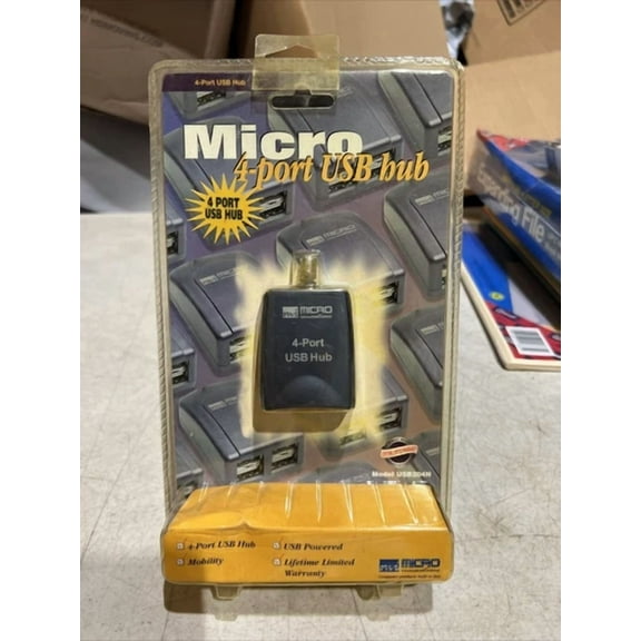 STARLIGHT- Micro Innovations Micro Mobile (Usb204N) 4-Ports External Hub