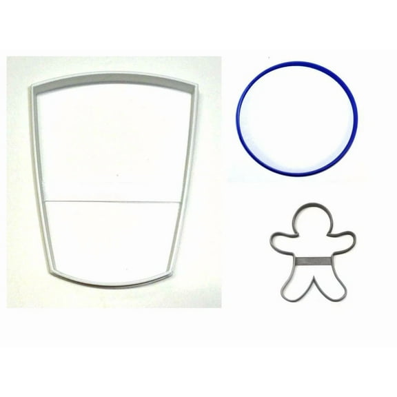 STARLIGHT- Milk And Cookies Santa Claus Snack Christmas Eve Set 3 Cookie Cutter Usa Pr1491