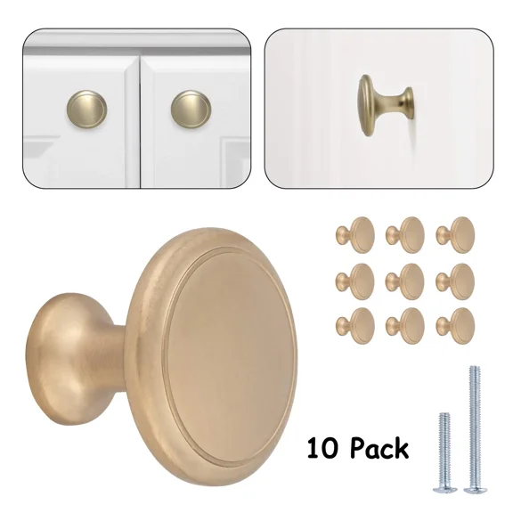 STARLIGHT- Modern Top Ring Cabinet Knobs Door Drawer Pulls Handles Kitchen Hardware 10 Pack