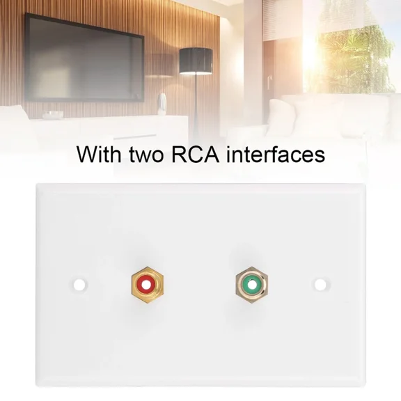 STARLIGHT- Multi Functional 2 Rca Interfaces Wall Plate Panel For Office Building