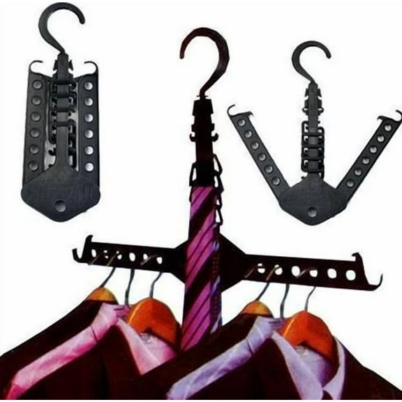 STARLIGHT- Multi-Functional Folding Clothes Hanger Foldable Space Saving Hangers Hook Rack