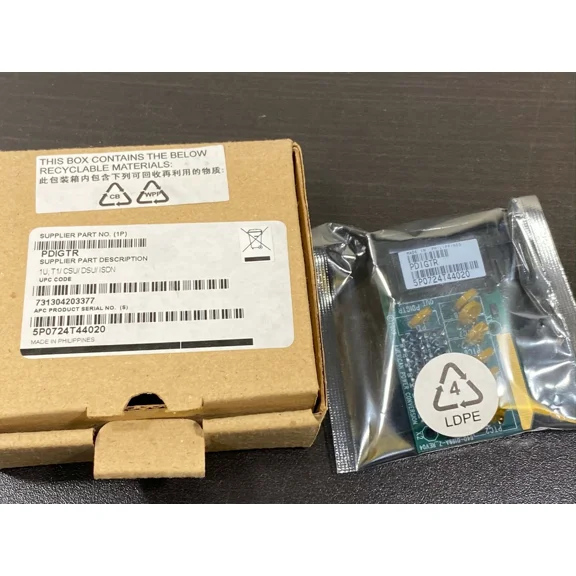 STARLIGHT- New Apc Pdigtr Rj45 Module Surge Suppression Grounding 1Ru Use Pdm24 Cat 5 6