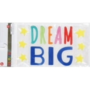 STARLIGHT- New Gel Window Cling Decoration Dream Big Stars 14 Pc Inspirational Motivational