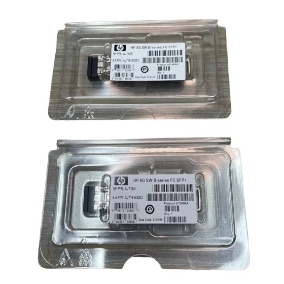 STARLIGHT- New Hp Aj716B Aj716B-63003 8Gb Sw B-Series Fc Sfp+ (Lot Of 2)