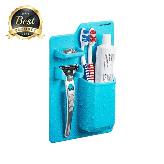 STARLIGHT- New Toiletry Organizer, Razor/Toothbrush Holder- Easy Installation