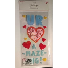 STARLIGHT- New Valentine'S Day Hearts U R Amazeing Window Gel Clings Decorations 25 Pc Cute