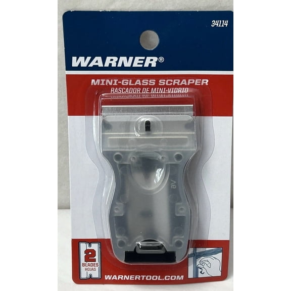 STARLIGHT- New Warner Glass & Paint Razor Scraper Includes 2 Blades & Storage