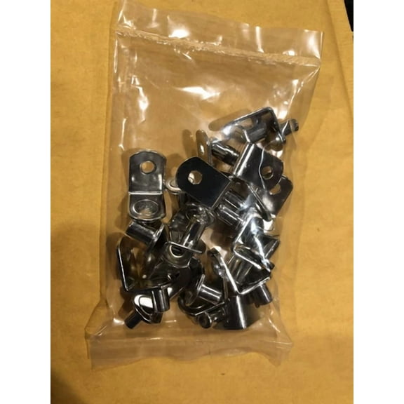 STARLIGHT- Nickel 1/4" Nickel Shelf Supports 20 - Count