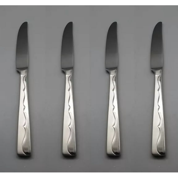 STARLIGHT- Oneida Stainless Fusion Dinner Knives - Set Of Four New