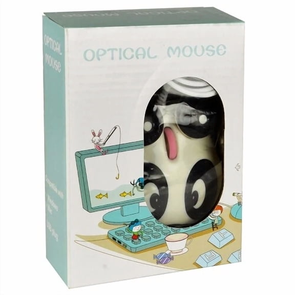 STARLIGHT- Panda Usb Optical Scroll Mouse With 3 Buttons - Compact & Reliable Design