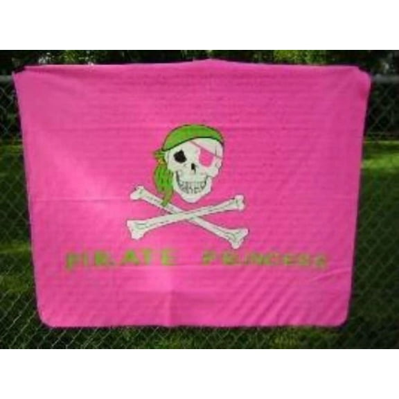 STARLIGHT- Pink Pirate Princess Jolly Roger Flag 50X60 Polar Fleece Blanket Throw 50"X60"