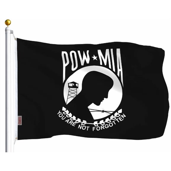STARLIGHT- Pow-Mia Black Flag You Are Not Forgotten Prisoner Of War 3X5Ft