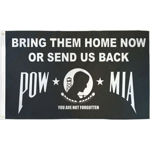 STARLIGHT- Pow-Mia Home 3X5Ft Poly Flag Bring Them Home Prisoner Of War ...