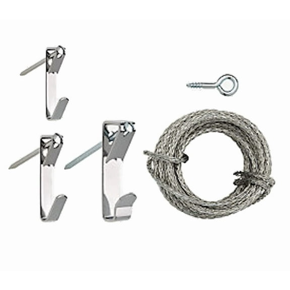 STARLIGHT- Project Basics 129705 19 Piece Light & Medium Duty Picture Hanger Kit