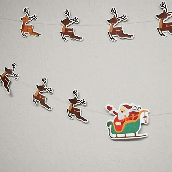 STARLIGHT- Quasimoon Full Color Santa'S Reindeer Sleigh Christmas Holiday Party Paper Ga...