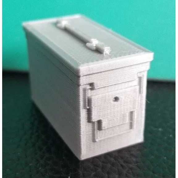 STARLIGHT- Rc 1/10 Scale Silver Ammo Can Box Bullet Rock Crawler Truck Miniature Accessory