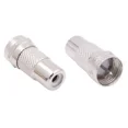 thumbnail image 1 of STARLIGHT- Rca Female Jack To F-Type Male Plug Coax Coaxial Adapter Radio Connector Rg59/6, 1 of 6