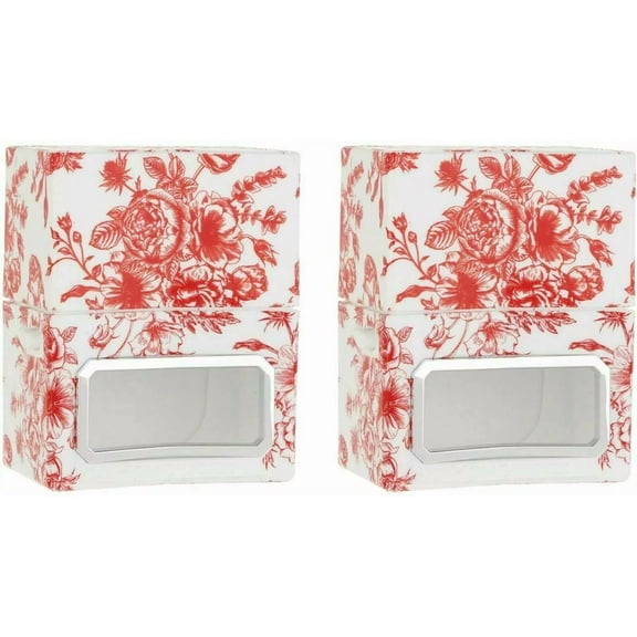 STARLIGHT- Set Of 2 Electric Plug In Diffusers: Homeworx By Harry Slatkin (Red Toile)