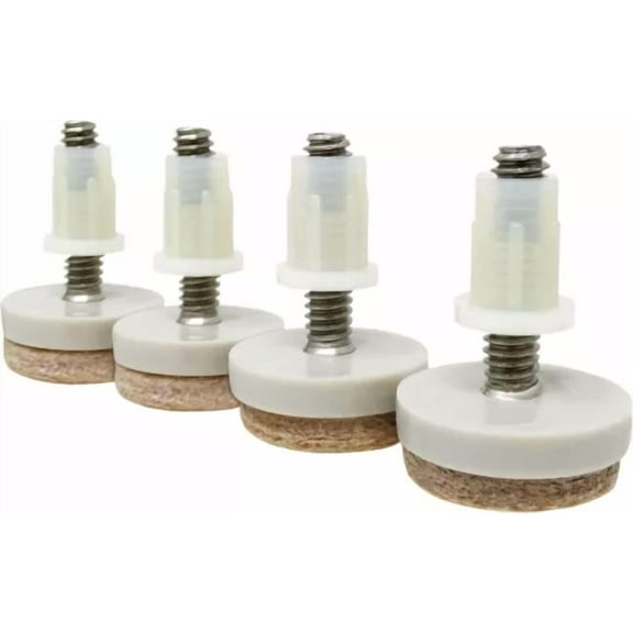 STARLIGHT- Shepherd Hardware 9908 1-Inch Felt Gard Threaded Stem Furniture Glides - 1/4