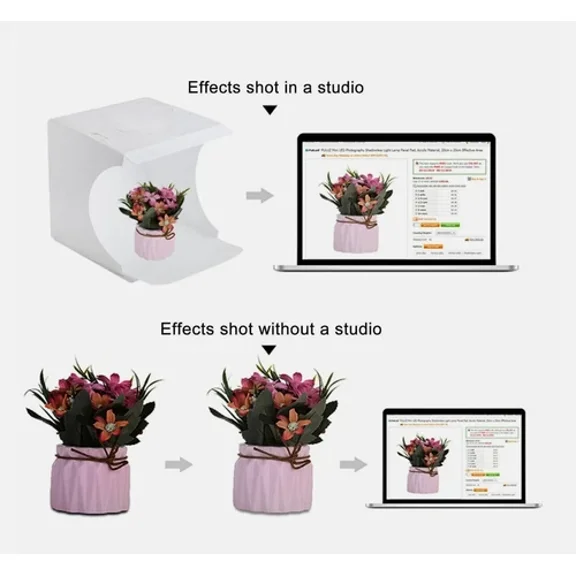 STARLIGHT- Shooting Tent Lightbox Backdrop Photography Usb Studio Folding Studio 20X20Cm