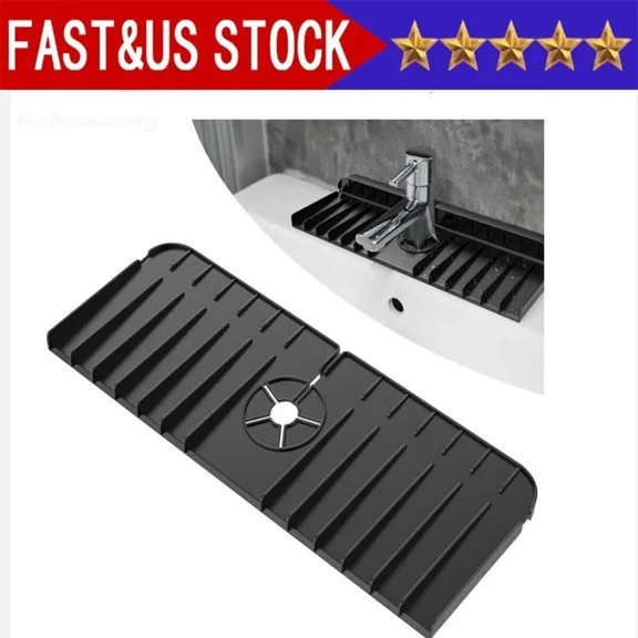 STARLIGHT- Silicone Sink Mat Set-Faucet Drain Pad, Kitchen Splash Guard & Drip Catcher Tray