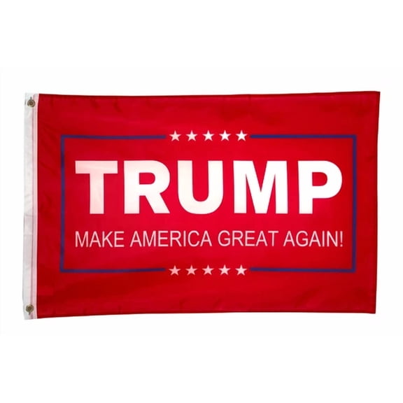STARLIGHT- Small 12"X18" 2024 Donald Trump Save America Again Flag Red Maga Boat Car Bike