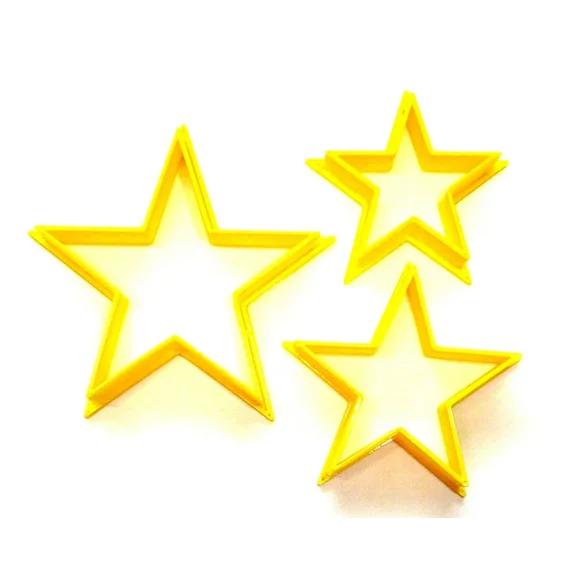 STARLIGHT- Stacking Star 3 Piece Set Outline Stars Special Cookie Cutter Usa Pr3190