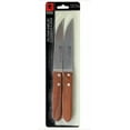 thumbnail image 1 of STARLIGHT- Steak Knife Set Of 2 Stainless Steel Blade Wood Handle Royal Norfolk New, 1 of 2