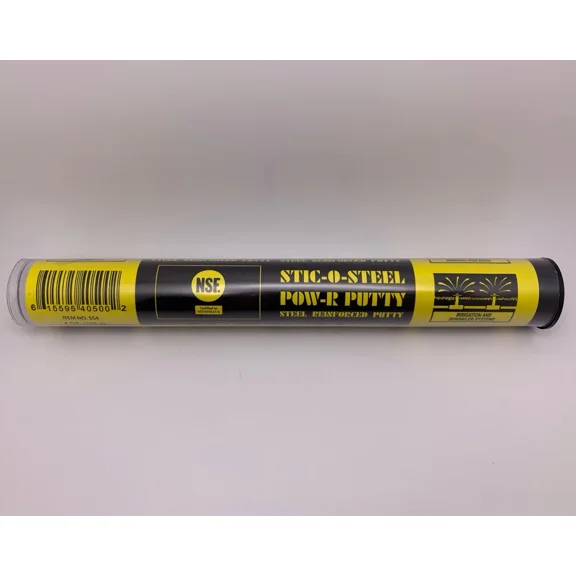 STARLIGHT- Stic-O-Steel Pow-R Putty Steel Reinforced Epoxy Putty - 4Oz. (Ss4)