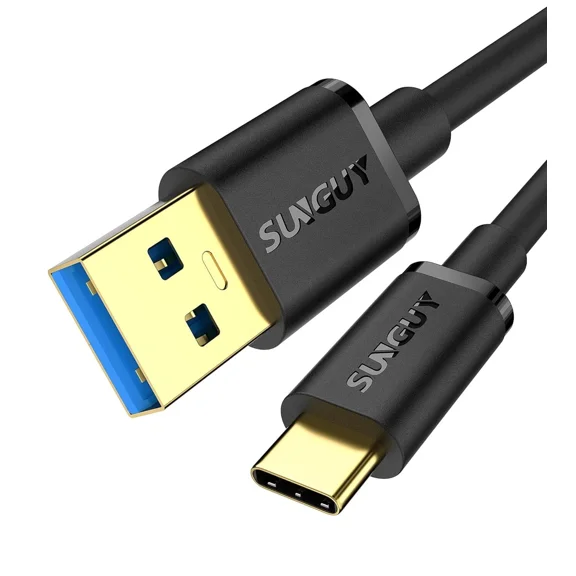 STARLIGHT- Sunguy Usb C Android Auto Cable 1.5Ft, 10Gbps C 3.1 Gen 2 Black