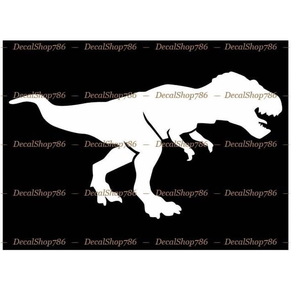 STARLIGHT- T-Rex Dinosar Silhouette -Car/Suv/Truck/Window Vinyl Die-Cut Peel N' Stick Decal