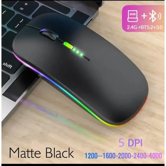 STARLIGHT- Tablet Phone Computer Bluetooth Wireless Mouse Charging Luminous 2.4G Usb Wirele