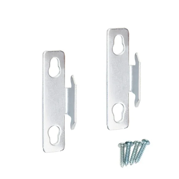 STARLIGHT- The Classic Touch Curtain Rod Brackets With Hardware For Single Rod