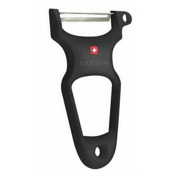 STARLIGHT- Toolswiss Clasinox Stainless Steel Blade Vegetable-Potato Peeler - Black - Swiss