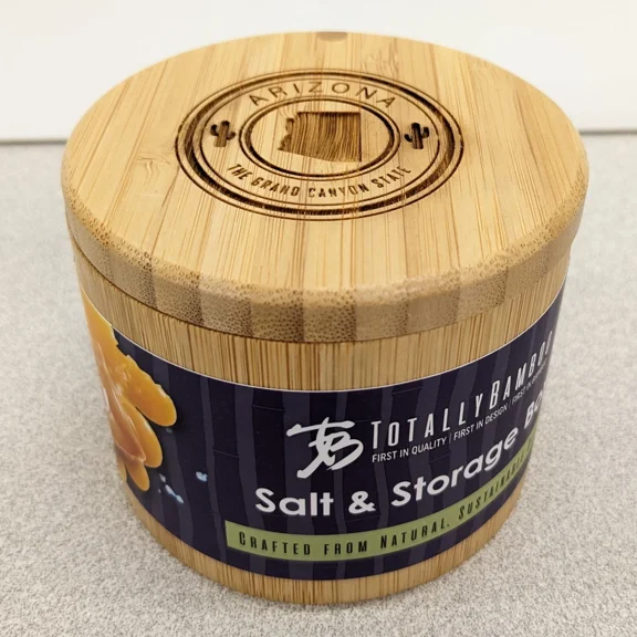 STARLIGHT- Totally Bamboo - Salt & Storage Box 3.5" - Arizona The Grand Canyon State - New!