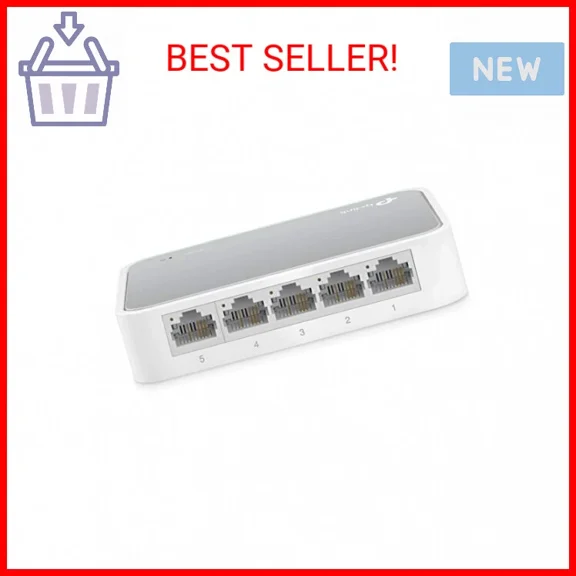 STARLIGHT- Tp-Link 5 Port 10/100 Mbps Fast Ethernet Switch | Desktop Ethernet Splitter | Et