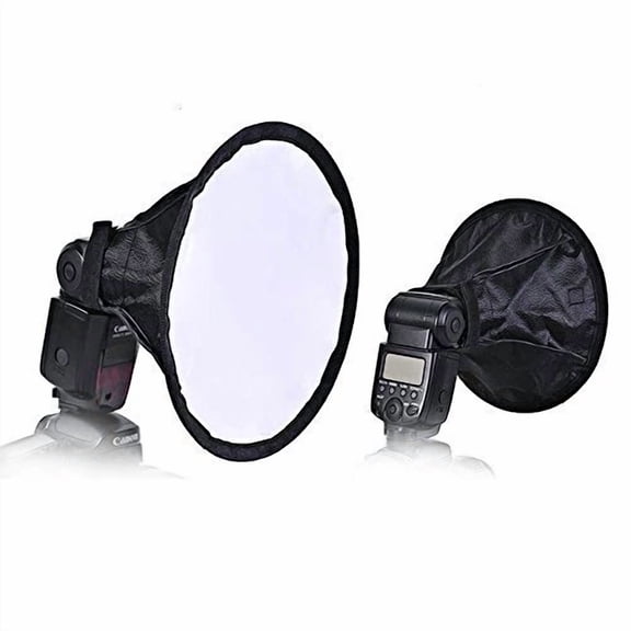 STARLIGHT- Universal Collapsible 8"8" Round Softbox Diffuser F On/Off Cam Flash Nikon Sb