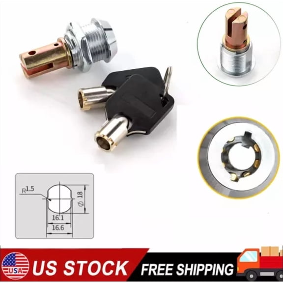 STARLIGHT- Universal Toolbox Lock&Keys Cabinet Linkage Drawer Lock 180 Rotation Unlocking