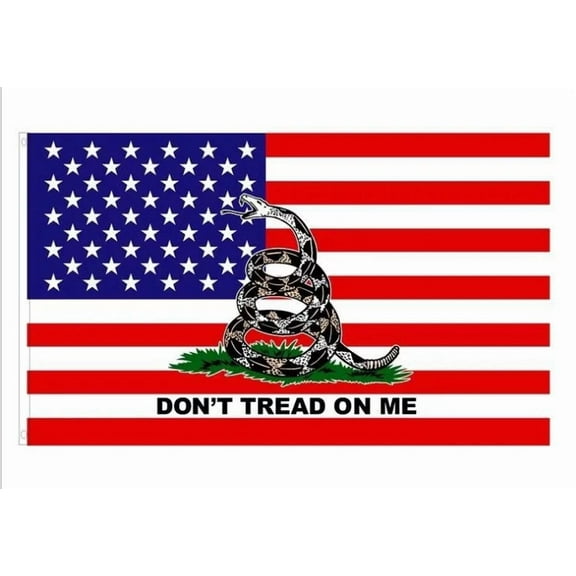 STARLIGHT- Us 3X5Ft Dont Tread On Me Gadsden Flag Outdoor Rattle Snake Tea Party Banner