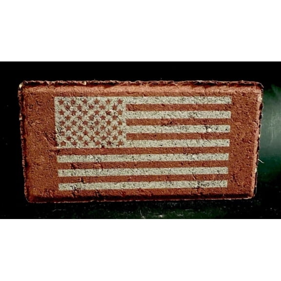 STARLIGHT- Usa Laser Engraved Brick 8X4 Customize 4 Lines American Flag Personalize Custom