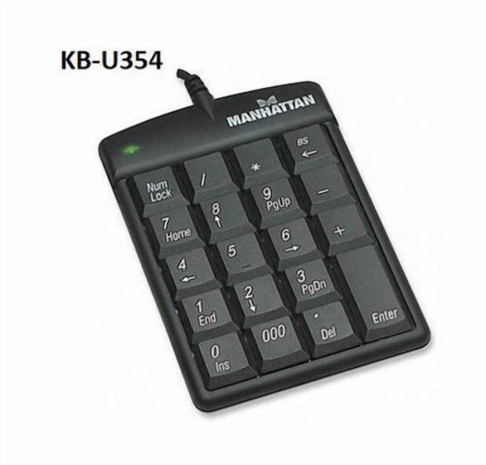 STARLIGHT- Usb Ultra Slim Numeric Keypad 19-Keys, Manhattan 176354 ...