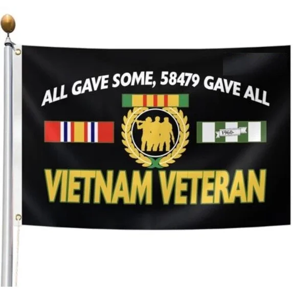 STARLIGHT- Vietnam Veteran All Gave Some Flag 3X5 Military Banner Usa Source 100D