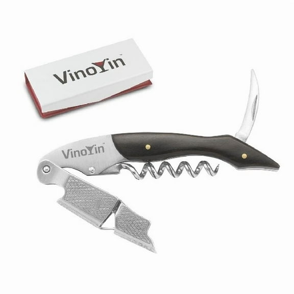 STARLIGHT- Vinoyin Premium Ebonywood Waiters Corkscrew, Bottle Opener And Foil Cutter | New