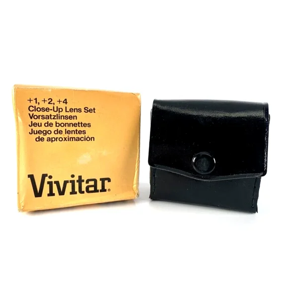 STARLIGHT- Vintage 49Mm Vivitar Coated Close-Up Lens Filter Set +1 +2 +3 In Box