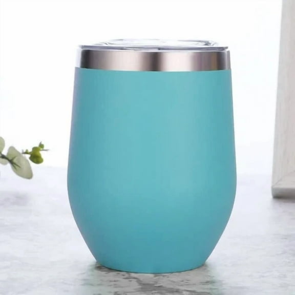 STARLIGHT- Wine Tumbler Glass Stainless Steel Vacuum Insulated With Lid 12Oz