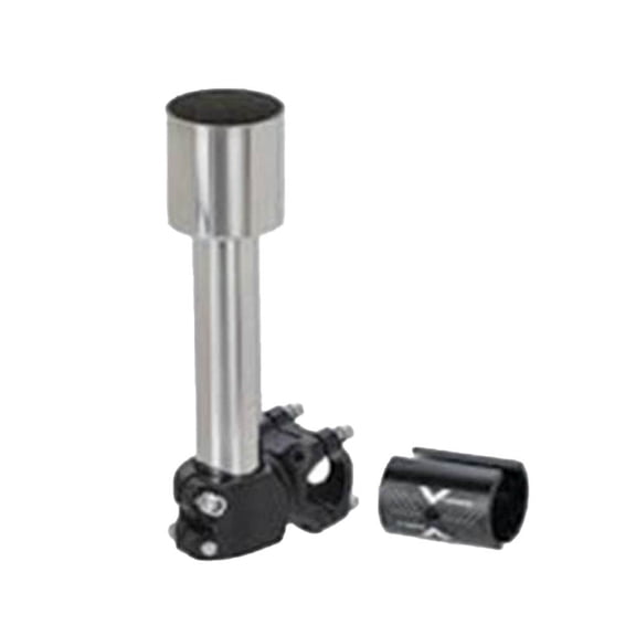 for STARLINK for Mini Support Bracket for Caravan Roof Rack, 0.9-1.3 Inch Pipe Clamp Mount, 304 Stainless Steel and aluminum Alloy Pole Holder for Camping Yacht for MOTORHOME, gray Black