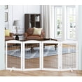 thumbnail image 1 of STAROUS Extra Wide and Tall Dog gate for Dogs, 80-inch Wide,30 inches Tall, 4 Panels, White (4 Pannels), 1 of 7