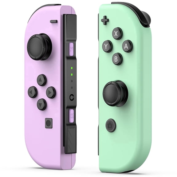 STARPOWXYC Joy pad for Nintendo Switch Controller, Switch Remote (L/R) Support Vibration/Motion Control/Wake-Up -Purple/Green