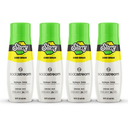 SodaStream - STARRY ZERO SUGAR LEMON LIME 4PK